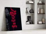 Lost Myself Just to Find Me Again Glass Wall Art