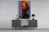 Mysterious Doorway Reflection Glass Wall Art
