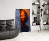 Mysterious Doorway Reflection Glass Wall Art