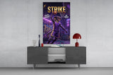 Strike Cobra Slam Dunk Glass Wall Art