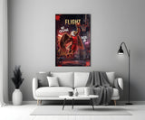 Flight Bald Eagle Slam Dunk Glass Wall Art