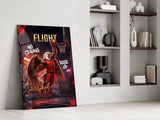 Flight Bald Eagle Slam Dunk Glass Wall Art