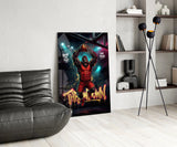 Throwdown Gorilla One-Hand Dunk Glass Wall Art