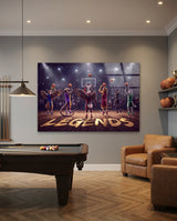 Cuadro de cristal Legends Animal Basketball Team - 72x46 cm