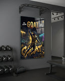 GOAT Panther Slam Dunk Basketball Glass Wall Art
