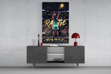 Range Gold Crown Basketball Shooter Glass Wall Art