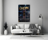 Queen Jeweled Crown Basketball Shooter Glass Wall Art