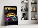 In the Pocket Golden Turntable Skyline Glass Wall Art
