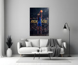 Relentless Basketball Crown Hoop Glass Wall Art