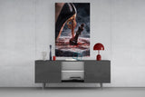 Stiletto Checkmate Chess King Glass Wall Art