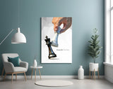 Focus On The Best Low Poly Chess Glass Wall Art