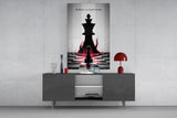 Mindset Is Everything Chess King Glass Wall Art