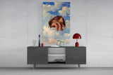 Torn Sky Eye and Hand Surreal Glass Wall Art