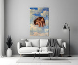 Torn Sky Eye and Hand Surreal Glass Wall Art