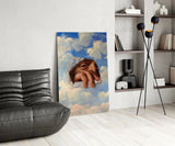 Torn Sky Eye and Hand Surreal Glass Wall Art