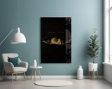 Money Talks Torn Dollar Bill Eyes Glass Wall Art