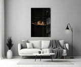 Money Talks Torn Dollar Bill Eyes Glass Wall Art