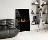 Money Talks Torn Dollar Bill Eyes Glass Wall Art