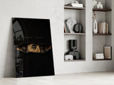 Money Talks Torn Dollar Bill Eyes Glass Wall Art