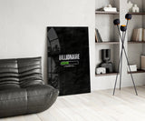 Billionaire Loading Green Bar Glass Wall Art