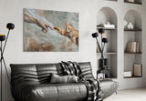 Creation of Cat Ginger Kitten Paw Glass Wall Art