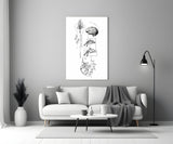 Balance Brain Heart Tree and Divers Glass Wall Art