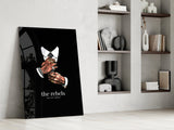 The Rebels Never Obey Tattooed Hands Glass Wall Art