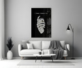 Vitamin Cash Skeleton Hand Money Glass Wall Art