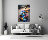 Fountain Pen Ink Fantasy World Glass Wall Art