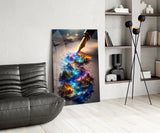 Fountain Pen Ink Fantasy World Glass Wall Art