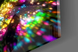 Stained Glass Tree Canopy Spiral Glass Wall Art