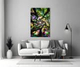 Stained Glass Tree Canopy Spiral Glass Wall Art