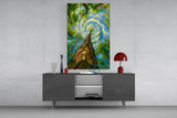 Swirling Sky Treetop Canopy Glass Wall Art