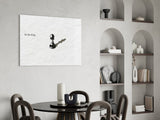 Be the King Chess Pawn Shadow Glass Wall Art