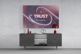 Trust the Universe Angel Number 111 Glass Wall Art
