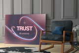 Trust the Universe Angel Number 111 Glass Wall Art
