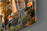 Terracotta Domed Basilica Blue Sky Glass Wall Art