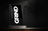 Grind Bold Black Glass Wall Art