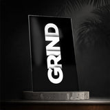 Grind Bold Black Glass Wall Art