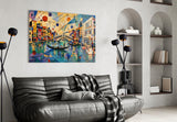 Venice Grand Canal Kandinsky Style Glass Wall Art