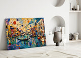 Venice Grand Canal Kandinsky Style Glass Wall Art