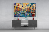 Venice Grand Canal Kandinsky Style Glass Wall Art