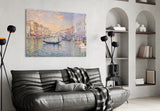 Venice Grand Canal Monet Style Glass Wall Art