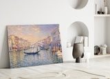 Venice Grand Canal Monet Style Glass Wall Art