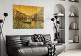 Venice Grand Canal Klimt Style Glass Wall Art