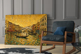 Venice Grand Canal Klimt Style Glass Wall Art