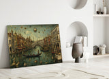 Venice Grand Canal Bosch Style Glass Wall Art