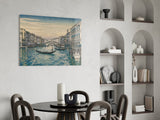 Venice Grand Canal Hokusai Style Glass Wall Art