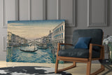 Venice Grand Canal Hokusai Style Glass Wall Art