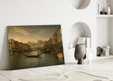 Venice Grand Canal Da Vinci Style Glass Wall Art